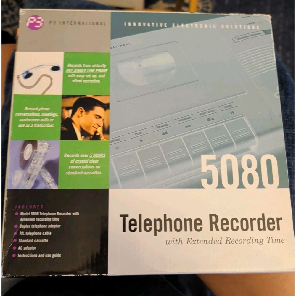 P3 International P5080 Desktop Cassette‎ Voice Recorder
